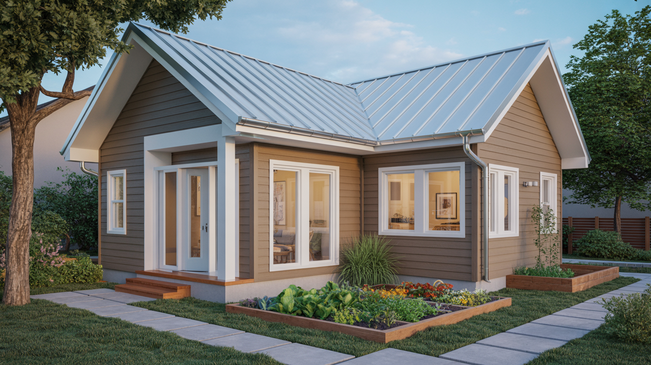 Three-bedroom farmhouse ADU with flex room and wraparound porch