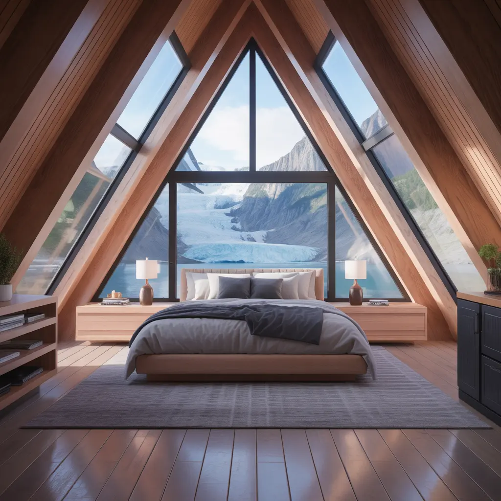 Glacier Edge A-Frame view 2