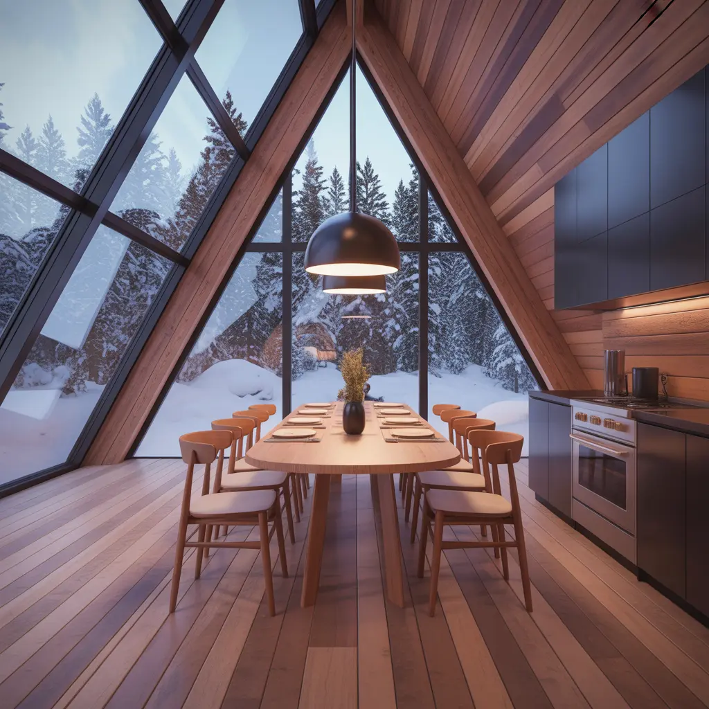 Snowfall A-Frame Lodge view 5