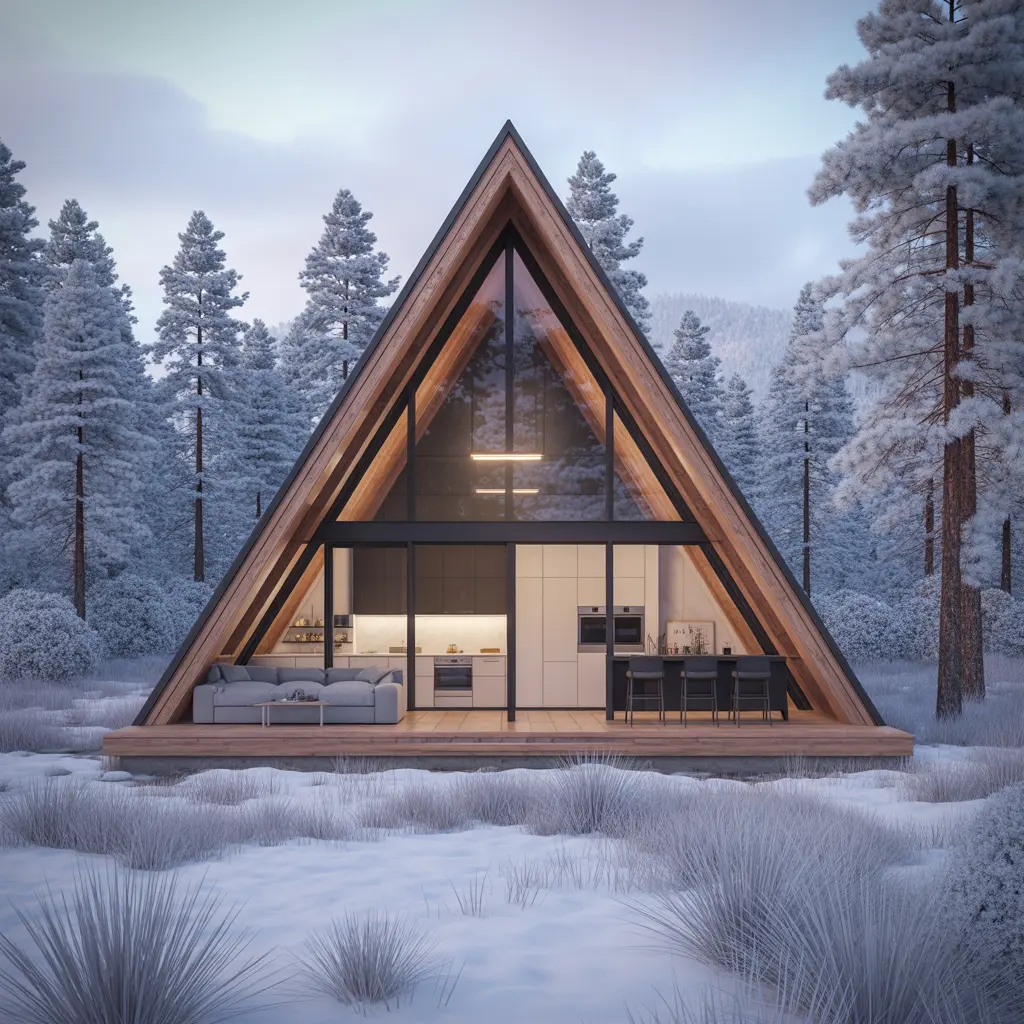 Snowfall A-Frame Lodge
