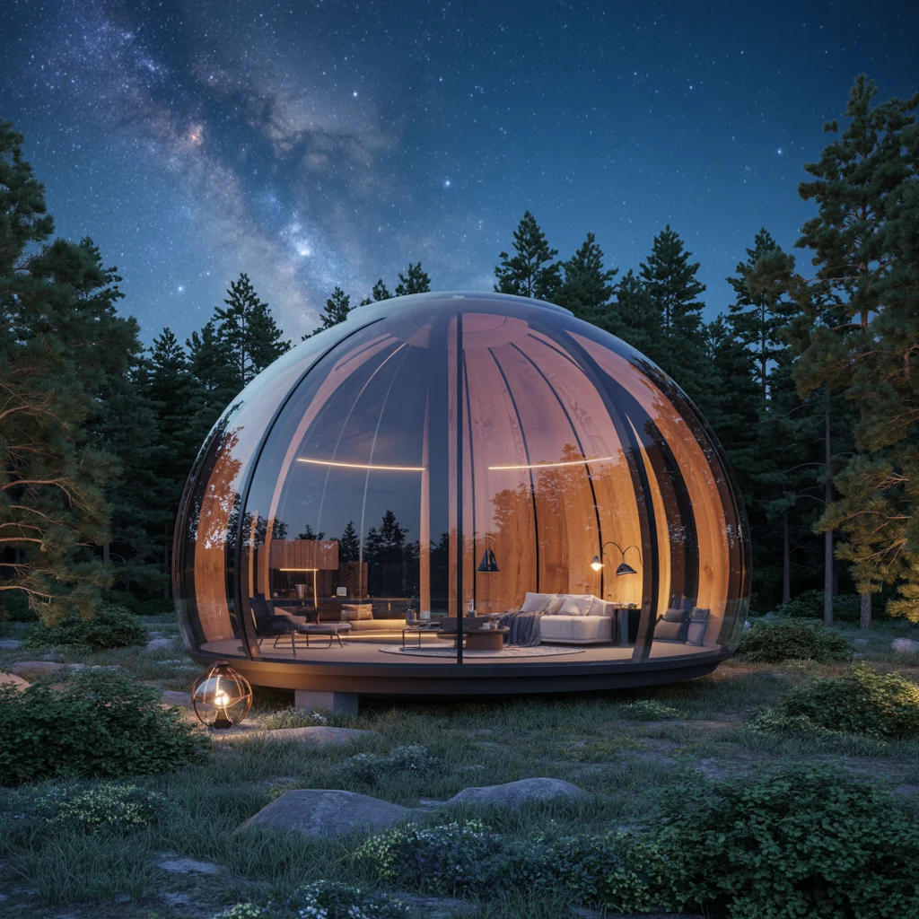 Luxurious mountain lodge cabin with stone accents, vaulted ceilings, multiple bedrooms, and expansive windows showcasing alpine vistas and family accommodation