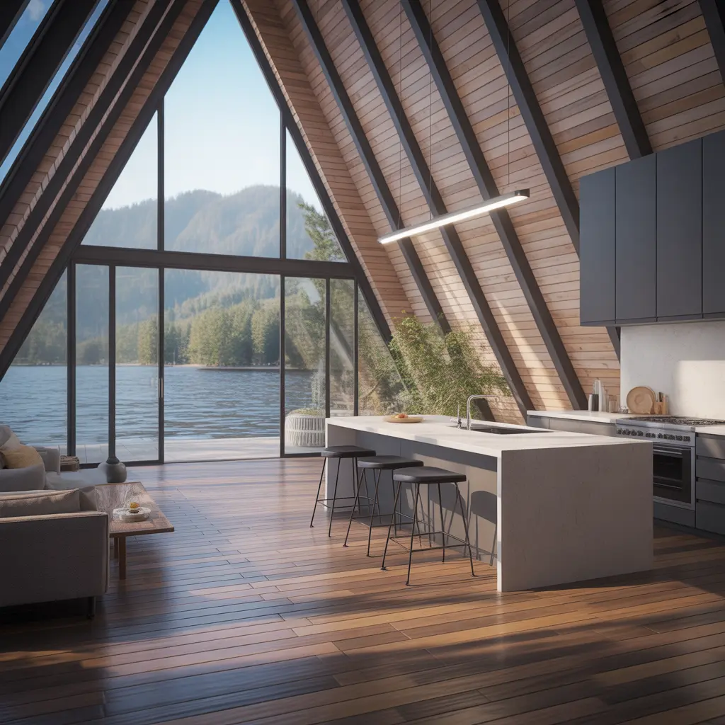 Lakeside A-Frame Retreat view 3